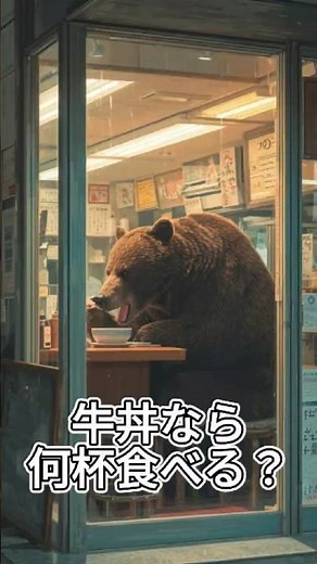 How much does a brown bear eat in a day? Using beef bowls as an example