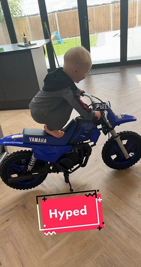The day i got my first petrol bike, a p-dub50!! Hyped 😎 🔊SOUND ON🔊 #bike #bikelife #tiktok #toddler #toddlersoftiktok #boy #kid #baby #2yearsold #viral #youtube #ride #rider #motocross #kids #pw50 #yamaha #track #fyp #fypシ #fypシ゚viral