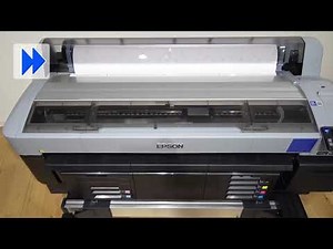 Running Print Head Maintenance on Epson SureColor F6470 Sublimation Printer