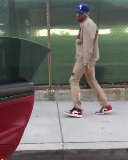 Chris Brown Dancing "Go Crazy" In the street