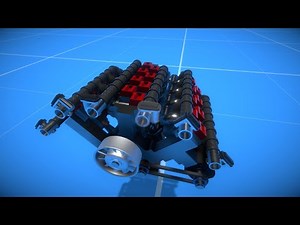 I made a W-24 engine in Gearblocks