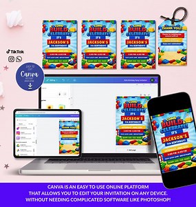 LEGO Birthday Invitation Editable | Kids Building Block Party Invite Printable | LEGO Theme Birthday Card | Instant Download Invite - Etsy