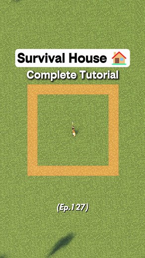 Minecraft Starter Survival House – Complete Tutorial (Ep.127)