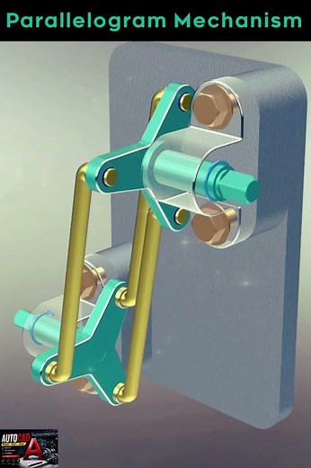 Parallelogram Mechanism Animation | Mechanical Linkage Working Model #shorts