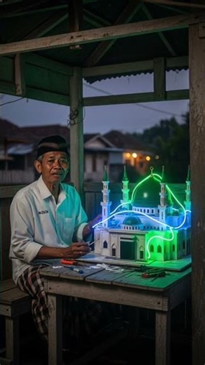 VIRAL Miniatur Masjid Kakek #shorts #islam #miniaturmasjid