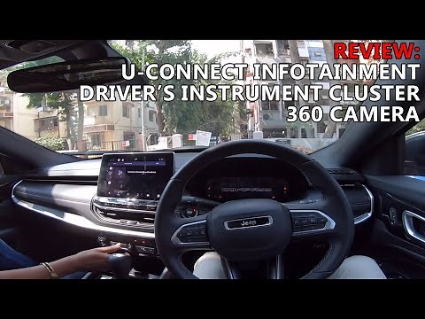 U-Connect & Driver MID Detail Review - Jeep Compass 2021 | 360 Camara | TMG Review