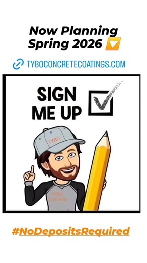 TYBO Concrete Coatings & Restoration on Instagram: "🔸️🔸️🔸️ New Rates Going Up January 1st/2026. Inquire Now & Save. #TYBOConcreteCoatings"