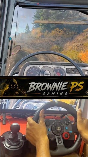 SNOW RUNNER STEERING WHEEL GAMEPLAY/ #snowrunnershorts #ytshorts #g29wheel #ps5
