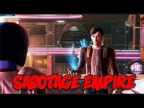 SWTOR Onslaught - All Cutscenes Saboteur (Empire)