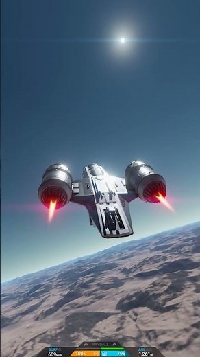 JUNO New Origins - Flying Razor Crest from Mandalorian