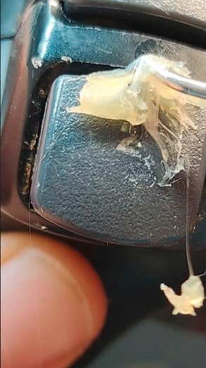 Cleaning ps3 controller with hot Glue! #asmr #satisfying