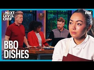 Judges Try the BBQ-Themed Dishes From Each Level | Next Level Chef