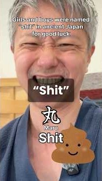 Girls and boys were named “Shit” in ancient Japan for good luck