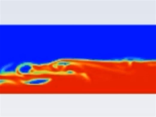 Ansys Fluent ,VOF 平面自由水跃数值仿真模拟，水跃形态2
