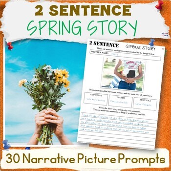 First Day of Spring Writing - 2 Sentence Story Equinox Time Fillers Prompts