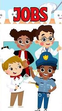 Jobs and Professions Song for Kids | Learn Jobs with Fun Music! #song #childrenssongs #learning