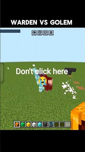 Warden Vs Golem#minecraft#shorts
