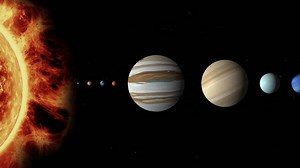 Animated Solar System Zooming into Venus