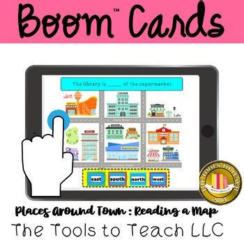 Boom™ Cards Places Around Town: Reading a Map Grade 4