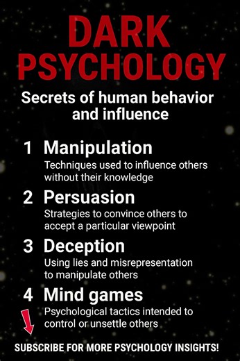 Dark Psychology Secrets | 4 Mind Tricks Manipulators Use to Control You