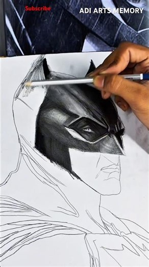 Makeing batman #art #artclass #batman #sketch #grafite #dcuniverse