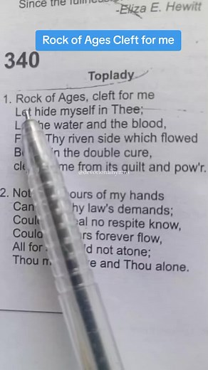 Exploring the Hymns: Rock of Ages Cleft for Me