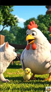"Mama Hen & Chickie 🐔 | The Great Escape | 3D Pixar-Style Animated Short for Kids"