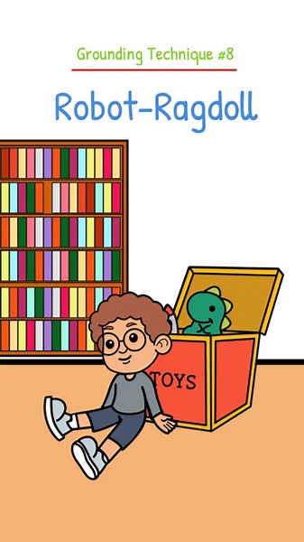 Grounding Techniques #8 - Robot-Ragdoll #groundingtechniques #anxiety #trauma #stressrelief