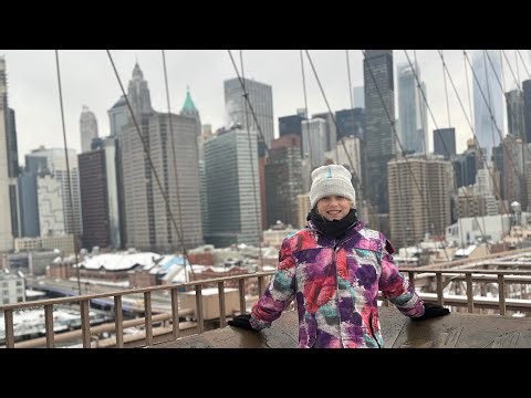 A Walk Across The Famous Brooklyn Bridge New York City