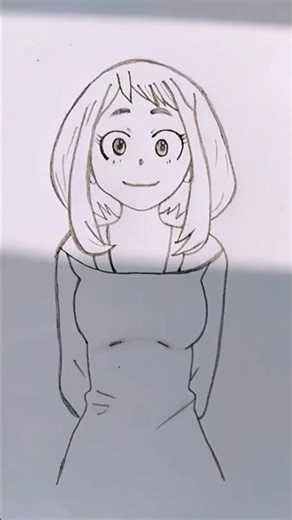 how to draw "Ochaco Uraraka" #ochaco #ochacouraraka #music #drawing #frontpage #animedrawing #dbzoc