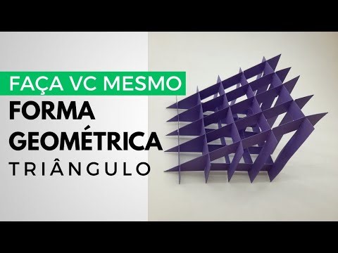KIRIGAMI GEOMÉTRICO TRIÂNGULO