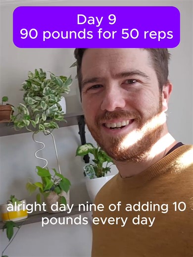Day 9 of adding 10lbs to my 50 squat reps until a stranger posts a video of them using the free fitness app I created myrepscount to workout. Now at 90 pounds and had to switch to the barbell. The app uses the phone's camera to count reps in real time and logs everything for you. Slowed down quite a bit but keeping the challenge alive until I see that post! #gymtok #fitness #workout #squat