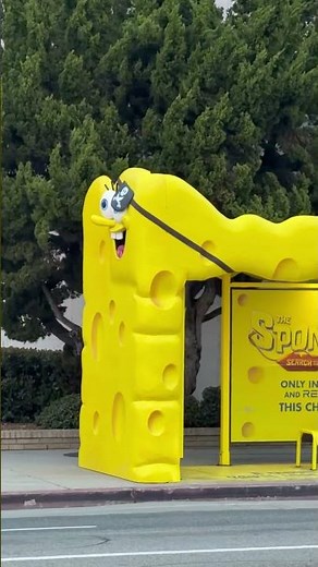 SpongeBob Movie Metro LA Bus Stop
