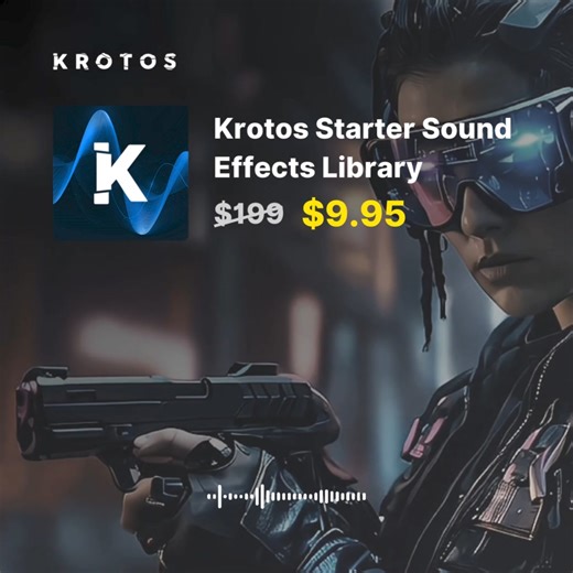 82K views | ⚠ LAST CHANCE! A broad collection of high-quality sound effects spanning across classic categories of sound design. For a limited time only. ⚡ Great all-rounder ⚡ 3,956 professional sounds ⚡ 96/192khz High-Quality Wav Files ⚡ 100% Royalty-Free Commercial License ⚡ 10.5 GB This library covers a massive range of of use case including ambiences, animals, cinematics, combat, Foley, footsteps, surfaces, magic, mechanical, weapons, whooshes. | Krotos Audio | Facebook