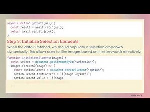 How to Remove or Hide Elements after User Options Changes in JavaScript