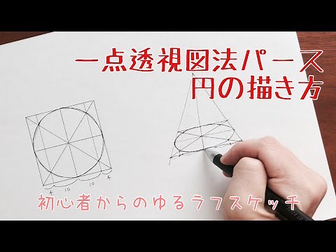 One-point perspective How to draw a circle