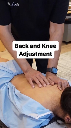 43K views · 326 reactions | Back and knee adjustment. #drrahim #chiropractic #chiropractor #backpain #kneepain #adjustment #gonstead #gonsteadwellness #losangeles | Dr. Rahim Salehmohamed | Facebook