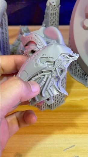 3d Printed Model Alien Xenoborg ASMR Part 1