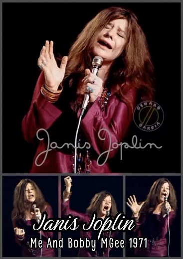 Janis Joplin Me And Bobby MGee 1971 Performance