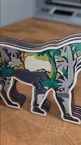 We Made Layered Wood Art Together xtool M2 and Atomm #shorts #xtool