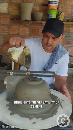 Rotary Lathe + Cement = Gorgeous DIY Planters 😲🏺