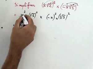 Calculs sur les expressions numériques (racine carrée)