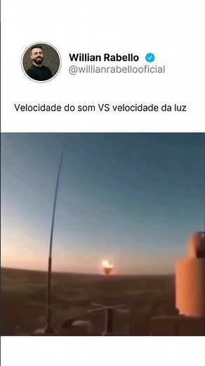 Velocidade do som vs. velocidade da luz!