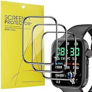 Lamshaw Happy Watch Screen Protector, [3 Pack] 3D Full Coverage PET Soft Screen Protector Film Compatible with ZEQUK Smart Watch 1.81" / NARDS Smart Watch 2023 1.81'' (3 pack)