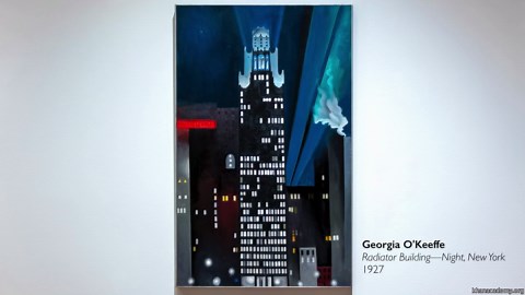 Georgia O'Keeffe, Radiator Building—Night, New York