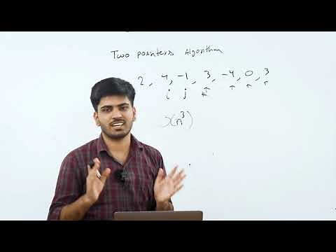 Two Pointers Algorithm in GeeksforGeeks | 3 Sum Problem | Java Placement Course | Lecture 31