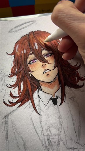 Angel From Chainsaw Man: Mixed Media Art Showcase