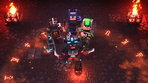 Schließt euch plattformübergreifend mit anderen Kämpfern zusammen in Minecraft Dungeons. Vereinigt euch, kämpft, überlebt... gemeinsam! | Nintendo Switch