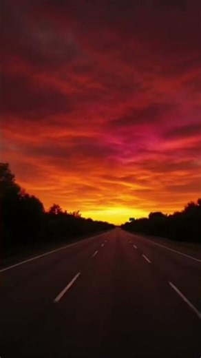 Beautiful Sunset Road 🌄 | Aesthetic Vibes | Slowed Reverb Song | #shorts