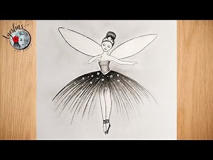 How to Draw a Beautiful Fairy || Step by Step Pencil Sketch || peri çizimi